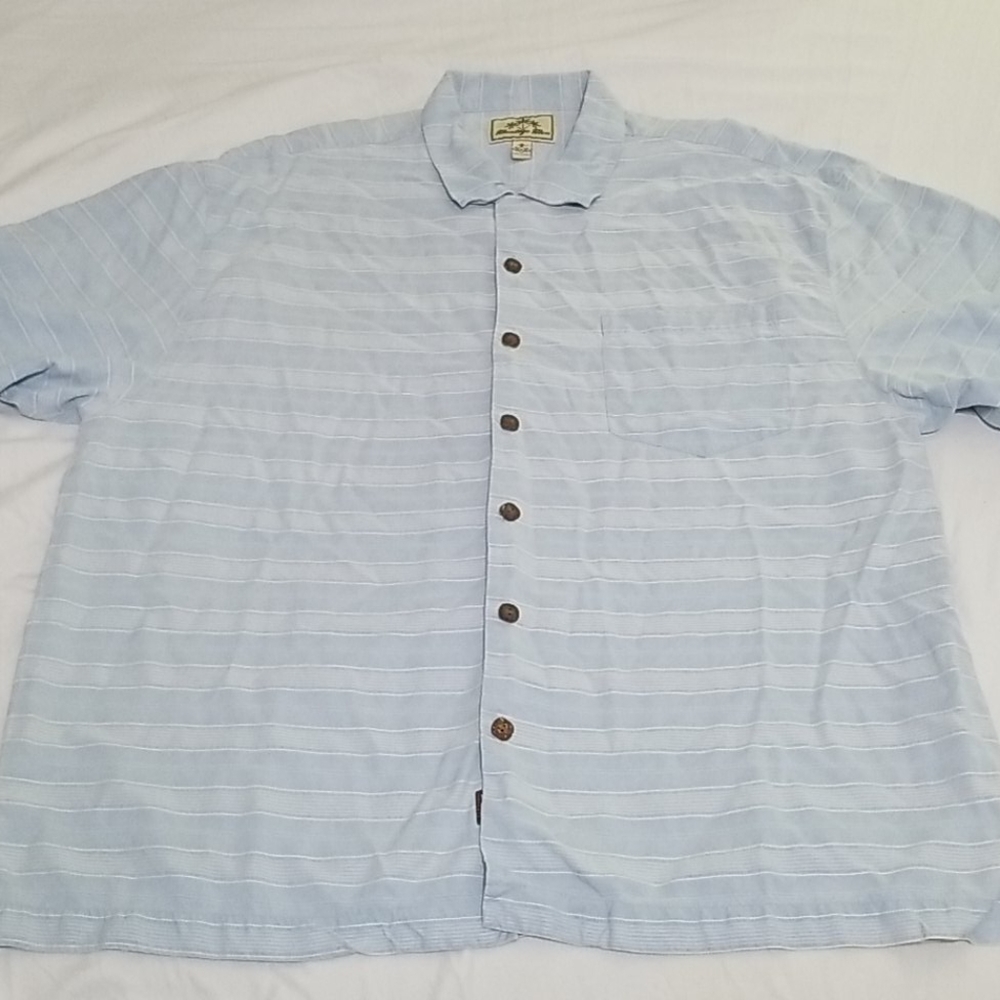 Men's Montego Mon 100% Silk Men's Shirt Size XL